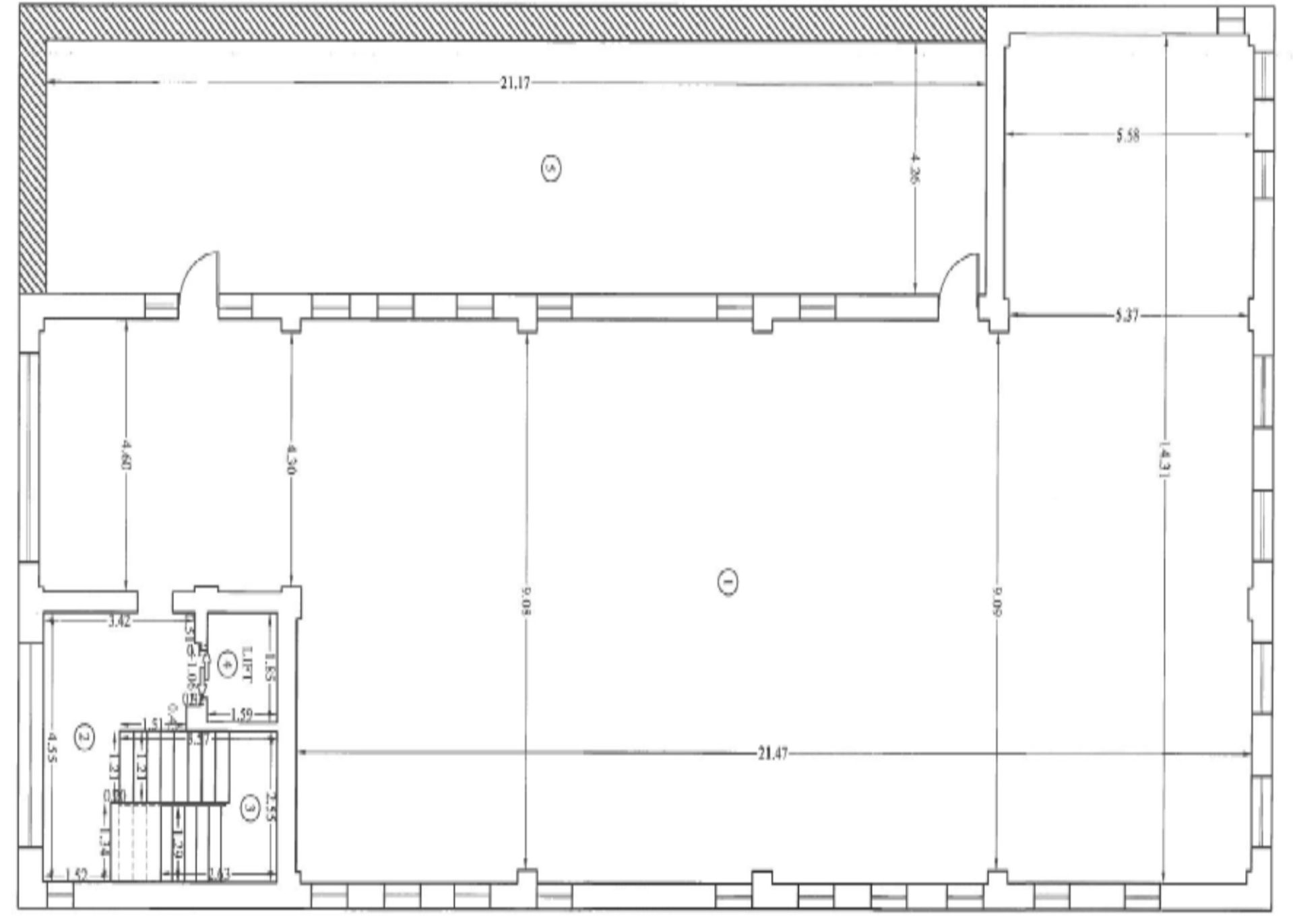 Spatiu comercial de inchiriat Tunari, plan etaj 2.jpeg