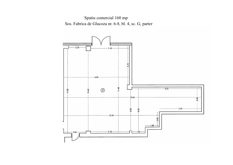 Spatiu comercial de inchiriat sector 1, plan spatiu 160 m2 Spatiu comercial de inchiriat sector 1, plan spatiu 160 m2, zona cu trafic auto intens.